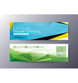 banners template with abstract triangle polygon vector image