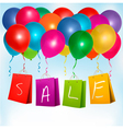 sale shopping bags vector image vector image