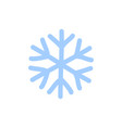 snowflake icon blue silhouette snow flake sign vector image vector image