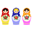 traditional russian matryoshka vector image