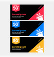 banner set web creative brochure design vector image