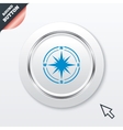 compass sign icon windrose navigation symbol vector image