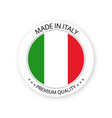 modern made in italy label italian sticker vector image