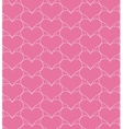 pink seamless pattern with hearts vector image vector image