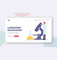 urine test examination for pyelonephritis landing vector image
