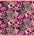 abstract seamless pattern with animal skin vector image vector image