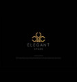 golden ace scoop spade logo design vector image vector image