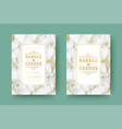 wedding save the date invitation cards flourishes vector image vector image