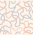 abstract seamless pattern with swirl lines vector image