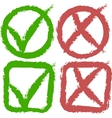 check mark icons vector image vector image
