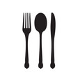 fork spoon and knife vector image