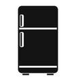 retro fridge icon simple style vector image