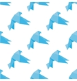 seamless origami doves or pigeons pattern vector image vector image