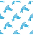 seamless origami doves or pigeons pattern vector image