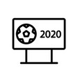 world cup soccer icon isolated contour vector image vector image