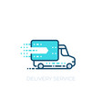 delivery service icon vector image vector image