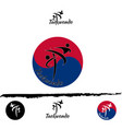 set taekwondo logo vector image vector image