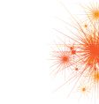 star burst side background vector image