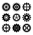 gear wheels isolated on white background vector image