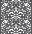 seamless pattern - lace design with flowers vector image