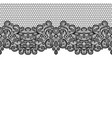 seamless vintage black lace border invitation card vector image vector image