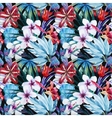 lily an hibiscus flower pattern vector image