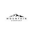 Mountain Waterfall Logo Design Template Royalty Free Vector