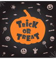 trick or treat halloween background vector image