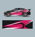 wrap design for custom sport car sport racing car vector image vector image