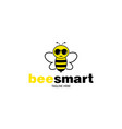logo template bee smart vector image vector image