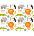 safari seamless pattern vector image