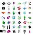 collection of icons for business vector image