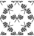 seamless pattern with tribal racing checkered flag vector image