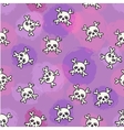 skull and stain pattern vector image