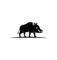 wild boar side view icon vector image