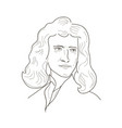 Isaac newton sketch Royalty Free Vector Image - VectorStock