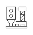 factory or plant line outline icon vector image