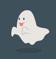 ghost icon with tongue vector image