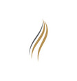 hair wave logo icon vector image