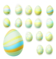set of easter eggs eps 10 vector image vector image