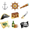 pirates icons vector image
