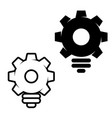 bulb shaped gears vector image