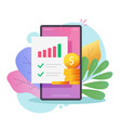 financial marketing business plan and audit vector image