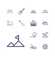 landscape icons vector image vector image