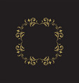 luxury crest decorative hotel boutique logo vector image