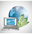 money and global economy vector image