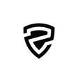 letter z security logo technology for your company vector image