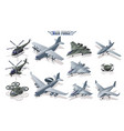 military aviation air force set collection vector image