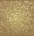 falling snow on golden background vector image