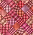 seamless background of patchworks vector image